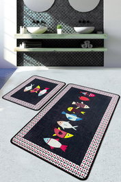 Mijölnir Juego de alfombrillas de baño Swing of Fish Djt Multicolor